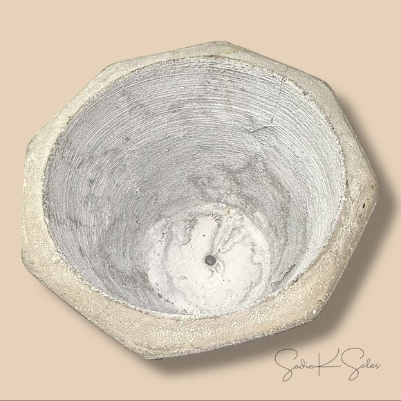 10" Large Octagon Concrete Planter Gray - Threshold Studio McGee - Target 2025 - Picture 6 of 6